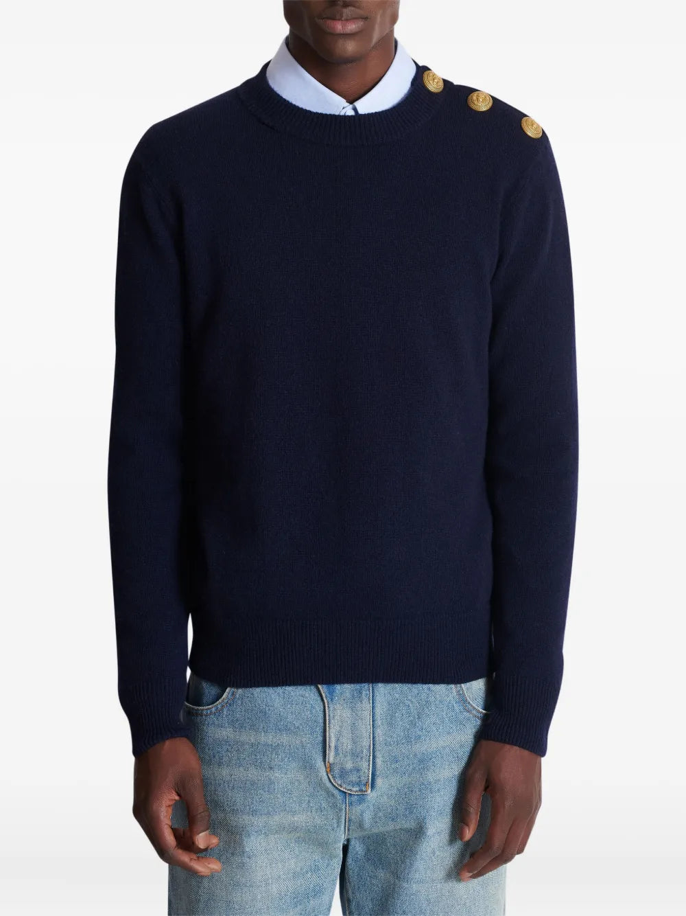 Balmain SWEATER - Blu | d8710cf3365bddd50e48cc3cbfa5d57d8df0ab0d