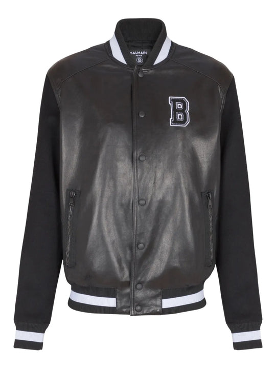 Bomber Varsity In Pelle