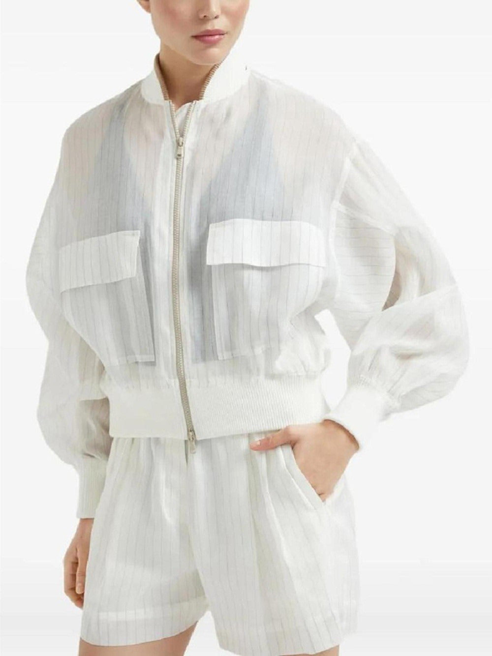 Brunello Cucinelli SWEATER - Bianco | 962e1d39a133225966485081174ebf8249803fbd