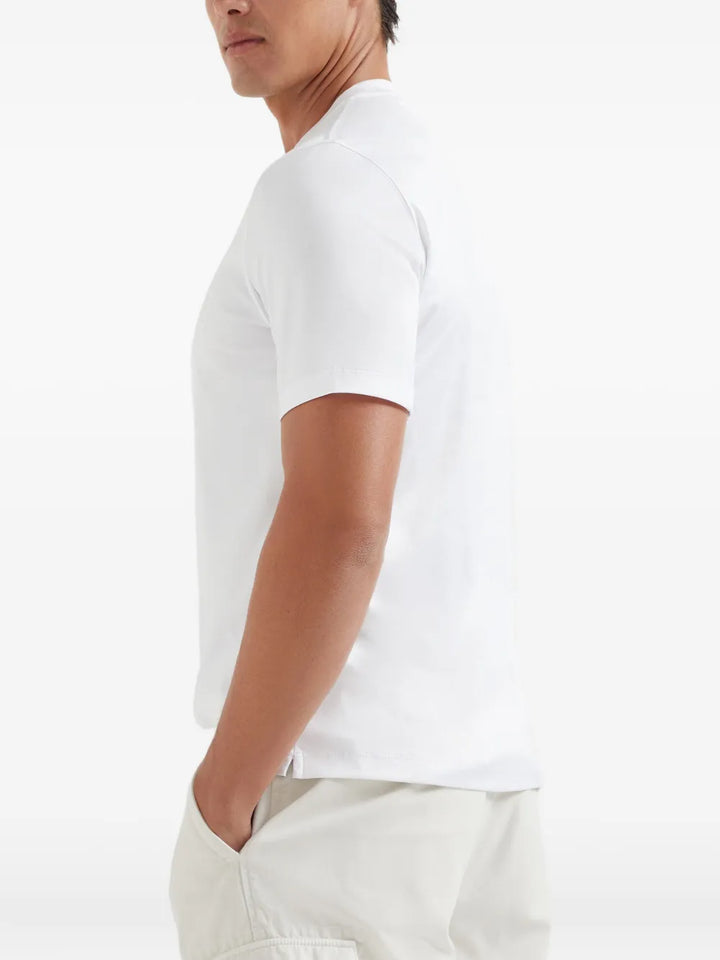 Brunello Cucinelli TSHIRT - Bianco | 75a36ee0f7998bf85fdb182569e1c12e03514fa8