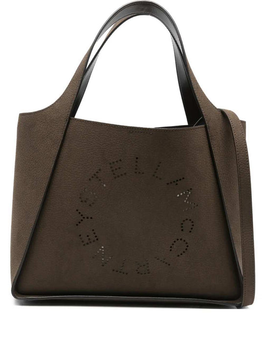Borsa Tote Con Logo Traforato