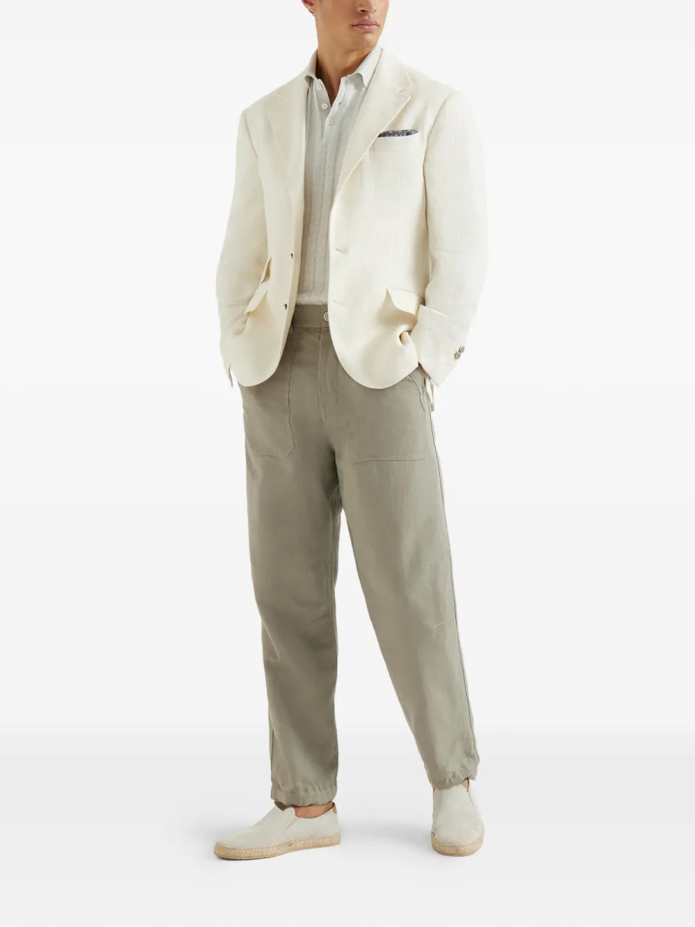 Brunello Cucinelli Polo - Nude & Neutrals | 2a32f326d8b2eb1d56524b48d2f2f8bc6bed96ec