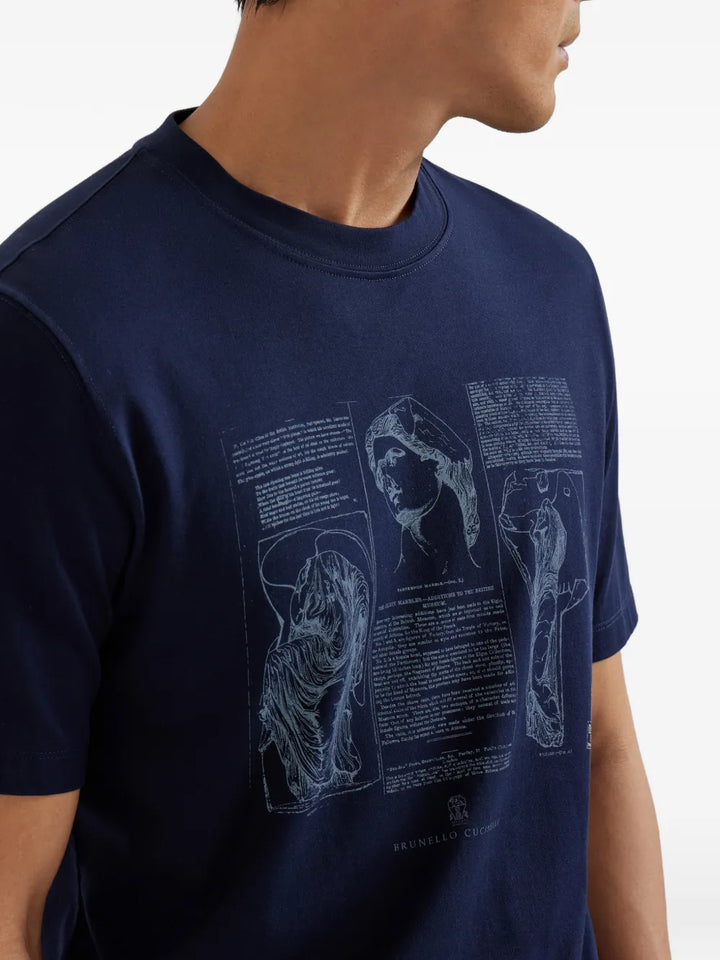 Brunello Cucinelli TSHIRT - Blu | f9b7a6b425e44651399c89f27717598a05b4c7d4