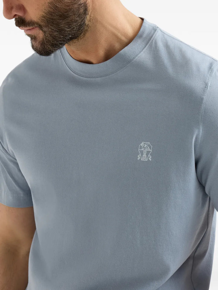 Brunello Cucinelli T-shirts - Blu | d075623aa9dea68d9fc8c803790be2f9f000f4ec