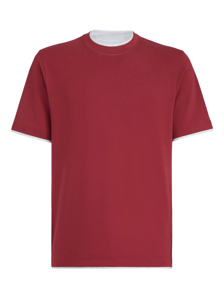 Brunello Cucinelli T-shirts - Rosso | 19ff0b9585bff73f0bf70e3d22562c7d0d5f53f0