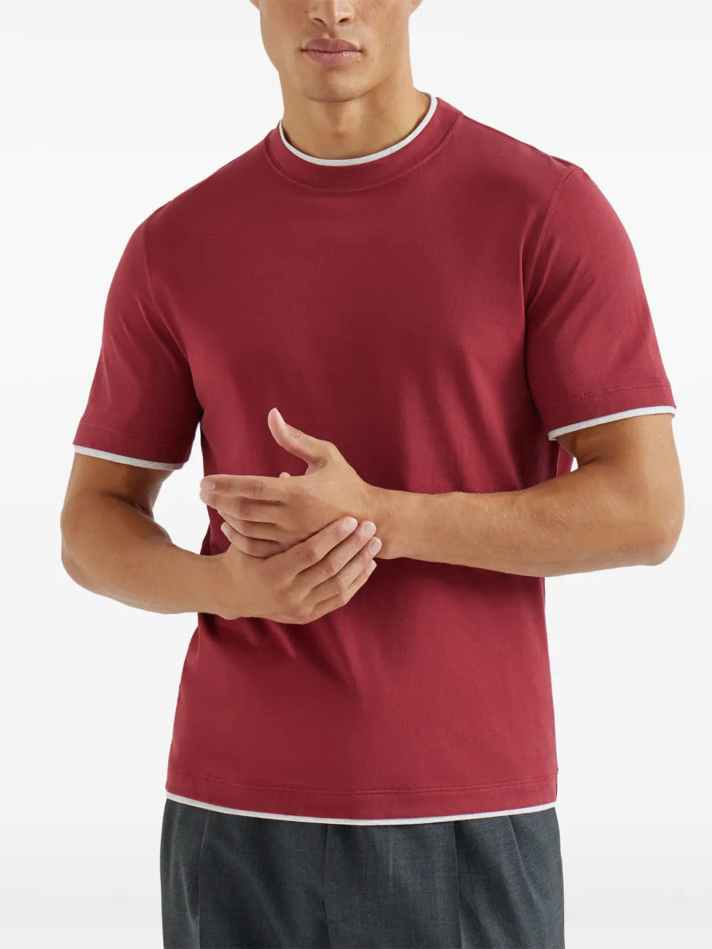 Brunello Cucinelli T-shirts - Rosso | f3e6fc24e2d38ebbe2a174bb96286d5c16cbdc72