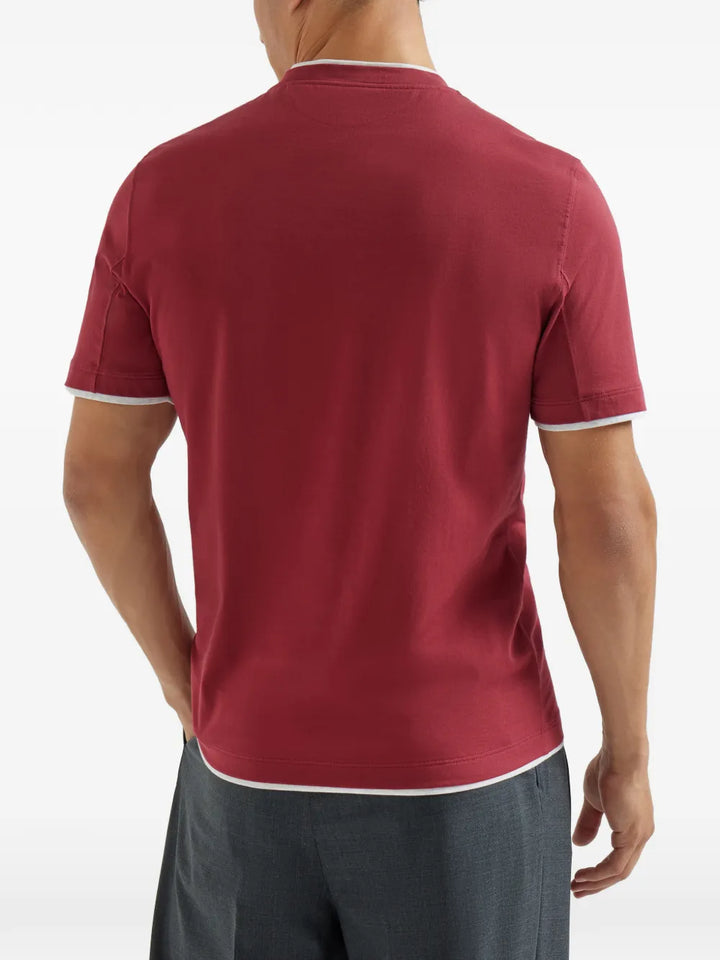 Brunello Cucinelli T-shirts - Rosso | c1f6357628ccd0af66c09b2fa356316666b2b69c