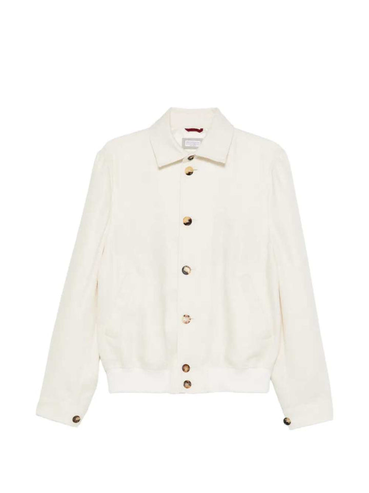 Brunello Cucinelli JACKET - Bianco | bbbdc9001614ab9f7e62cb2df5b1f2333fe0ff06