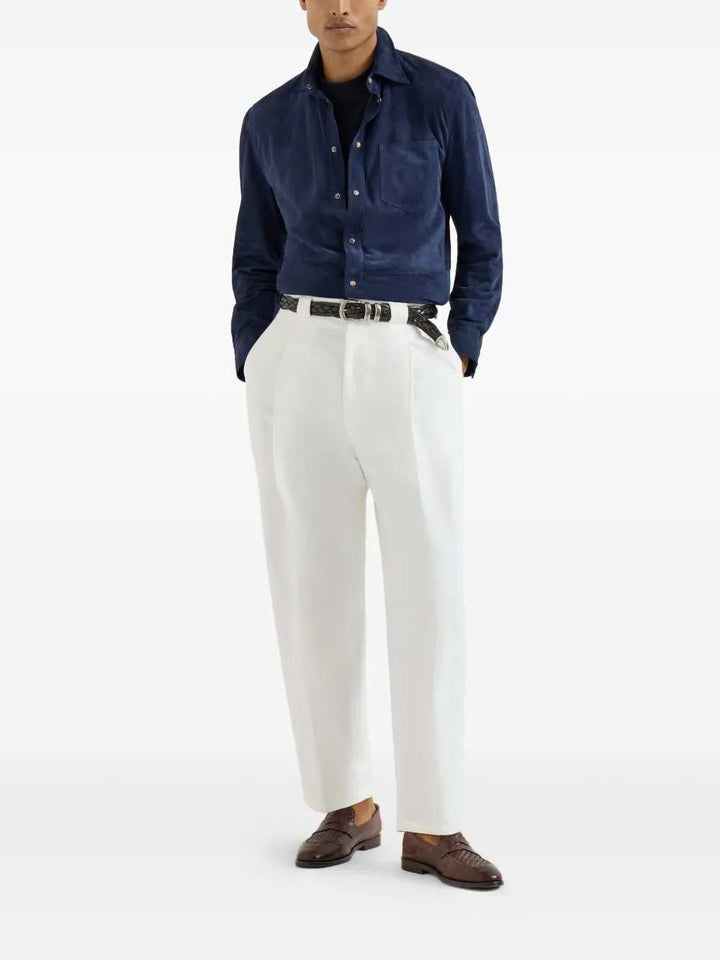 Brunello Cucinelli SHIRT - Blu | 96d1c982a7edf49f681895fbae6d1aeea35a9e8a