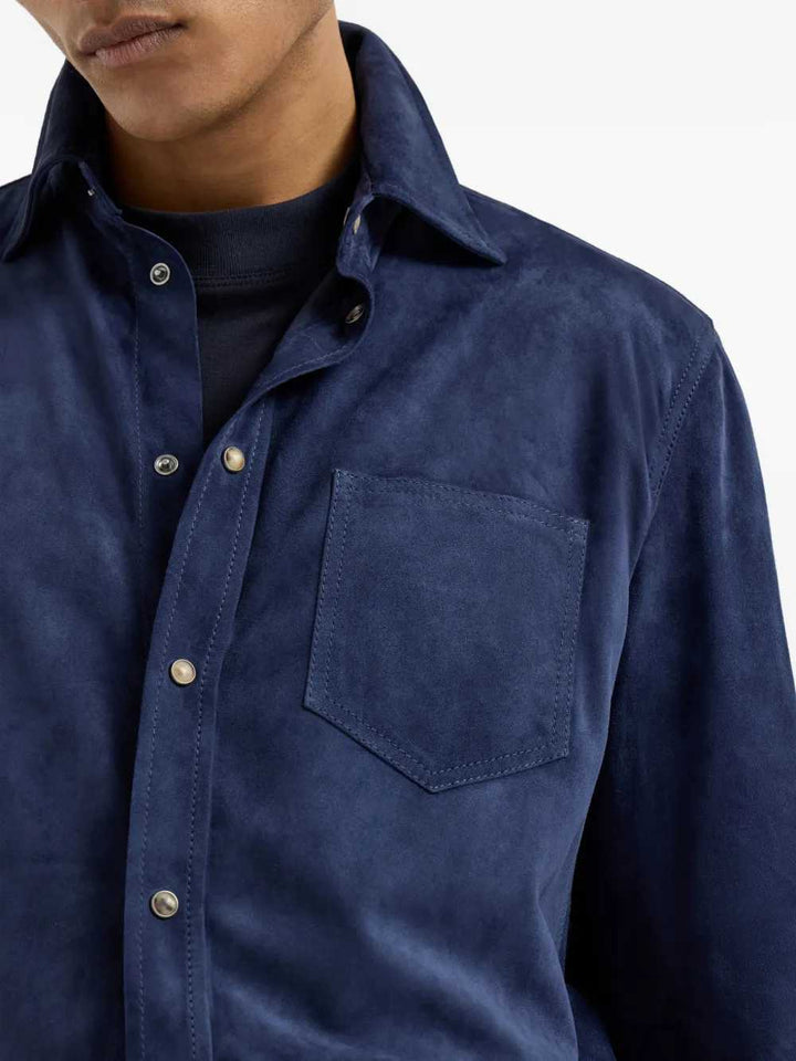 Brunello Cucinelli SHIRT - Blu | 6de32b54d118aafed9cede3b7efa424cecdfebdf
