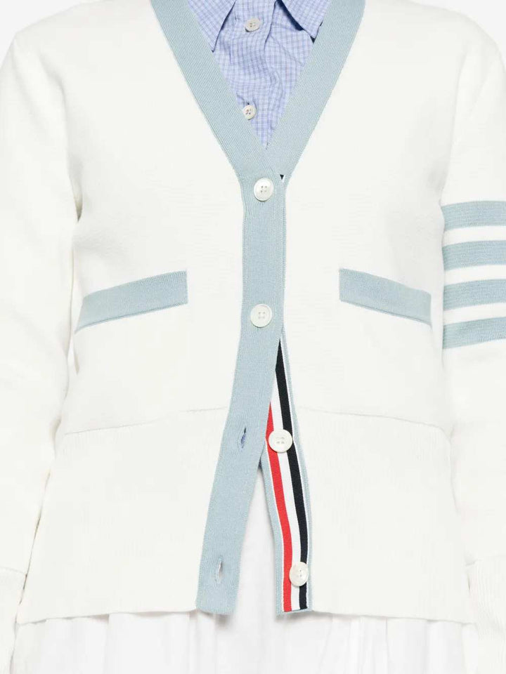 Thom Browne SWEATER - Bianco | e7cab72d5d013f01b72b53ad7f2258e1df0e657f