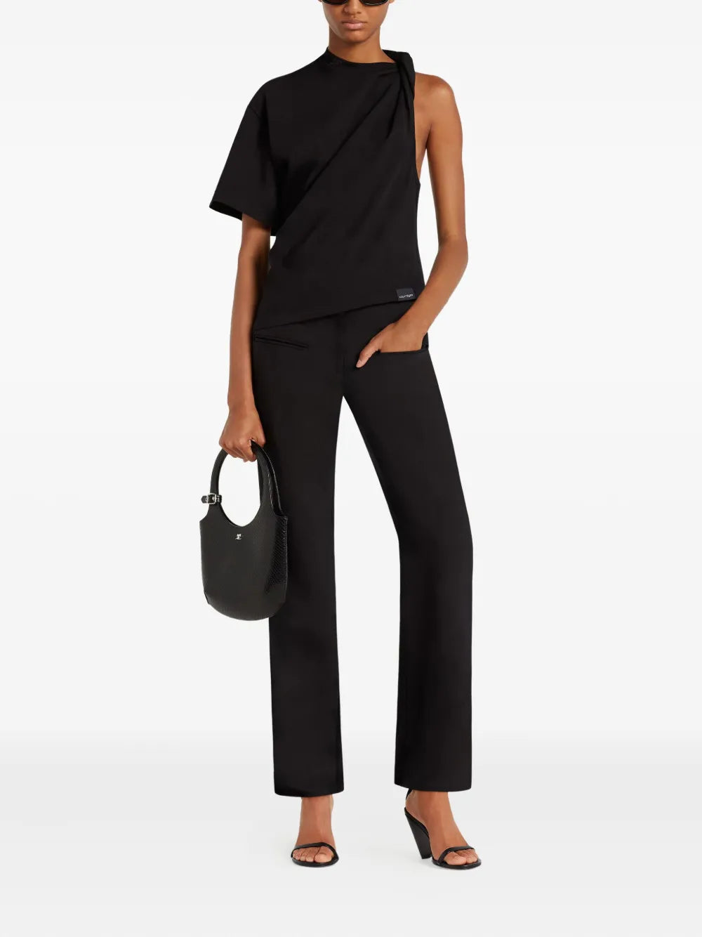 Courreges TSHIRT - Nero | 7d8e1fd749503a8813e4e3a1ce0449d33ad481d5