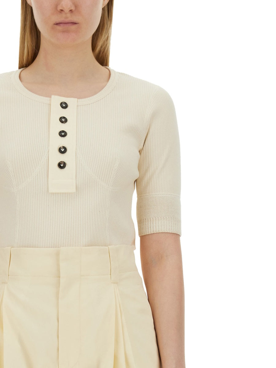 Bottega Veneta T shirt - Ivory | d3f637bcebb787bc7ce16f04389f04dd6328102d