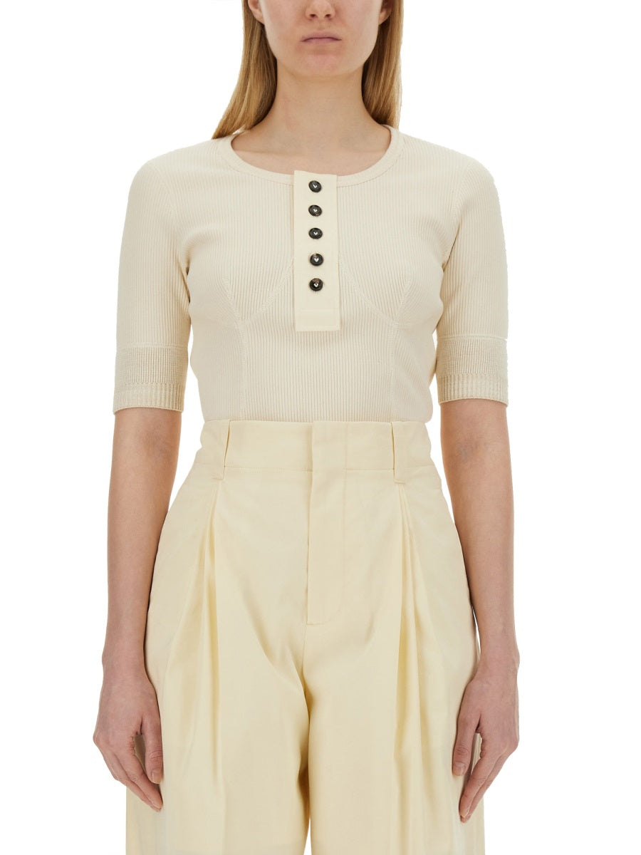 Bottega Veneta T shirt - Ivory | 198d25a01f7c6284669bcb3a350a5495cde60117