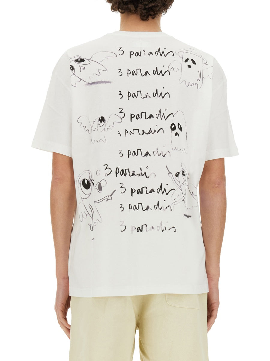 3.PARADIS T shirt - Bianco | Wanan Luxury