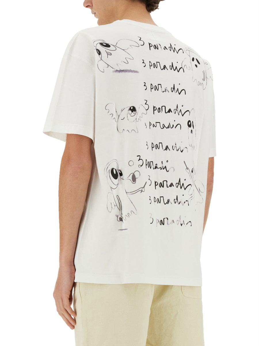 3.PARADIS T shirt - Bianco | Wanan Luxury