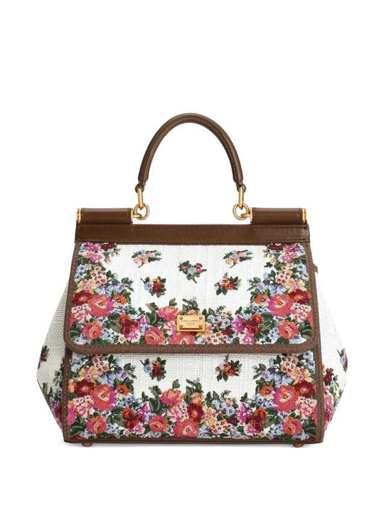 Borsa Tote A Fiori