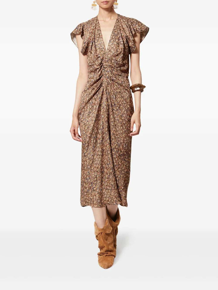 Marant DRESS - Marrone | c3dcacc4a68f34dfe7eaf22455b4811509204e99