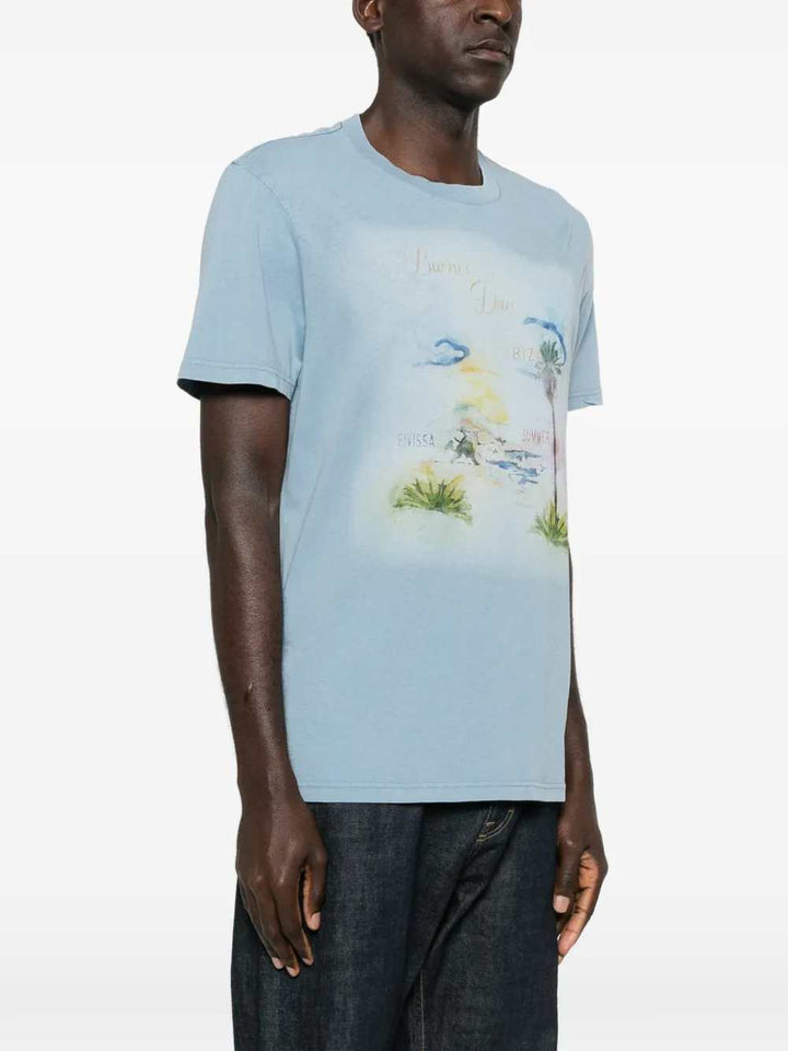 Marant TSHIRT - Blu | bf3b0e9a62229f3b6dfcf9117f84aaaf0e00392c
