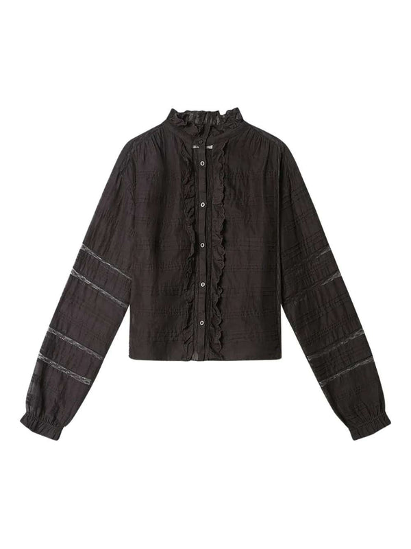 Camicia Peline Con Ruches