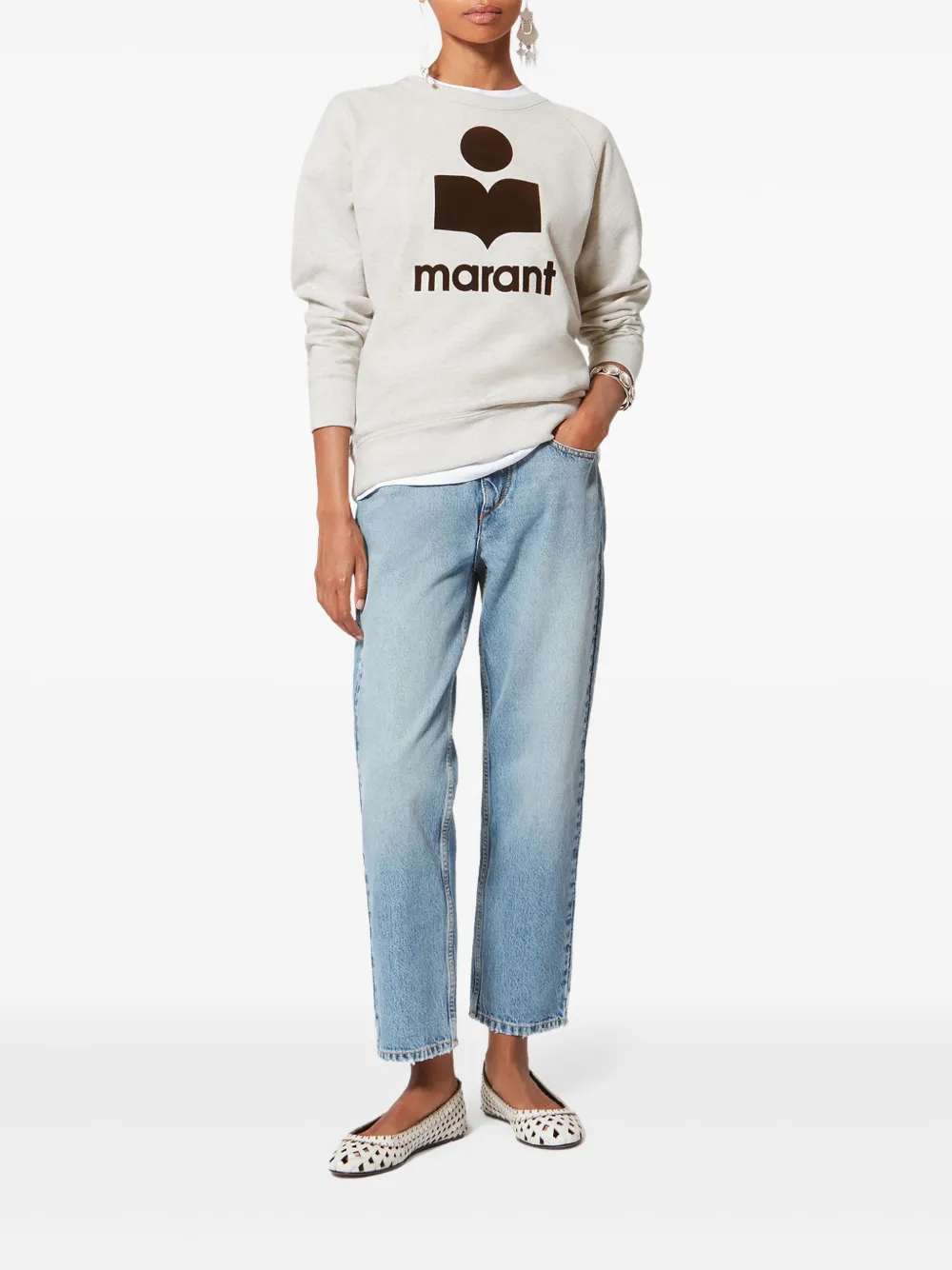 Marant ÉToile SWEATSHIRT - Nude & Neutrals | 902222b40f998c440e813316156c73da4dfde99f