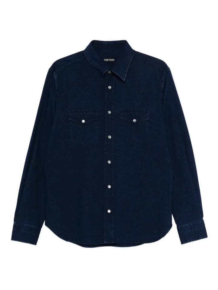 Tom Ford SHIRT - Blu | 0c21d4c139777f1a9467e3b545650962989765ba