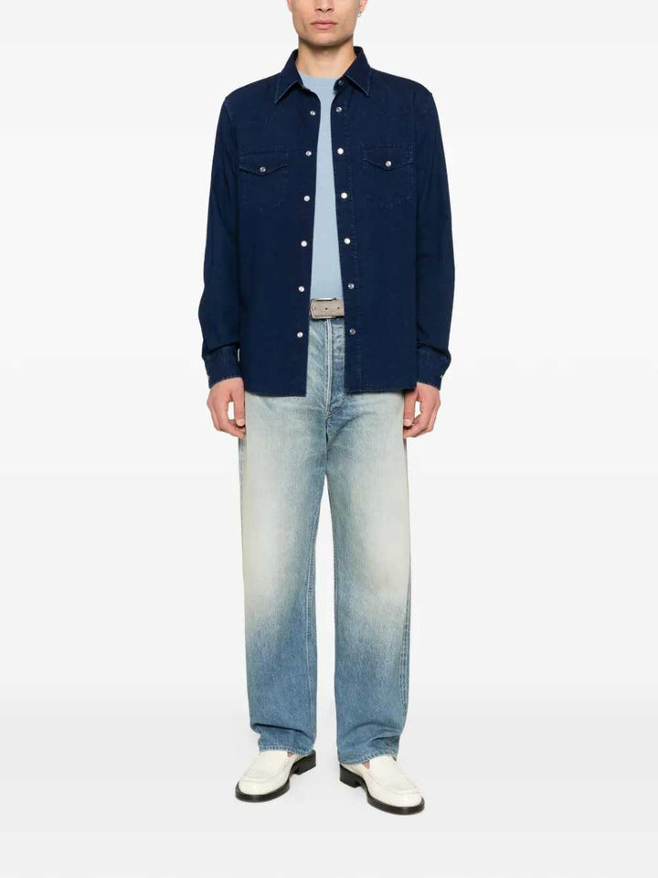 Tom Ford SHIRT - Blu | c63ed2ecd1a45e9bddffaeb6b31ae9d817686e1a