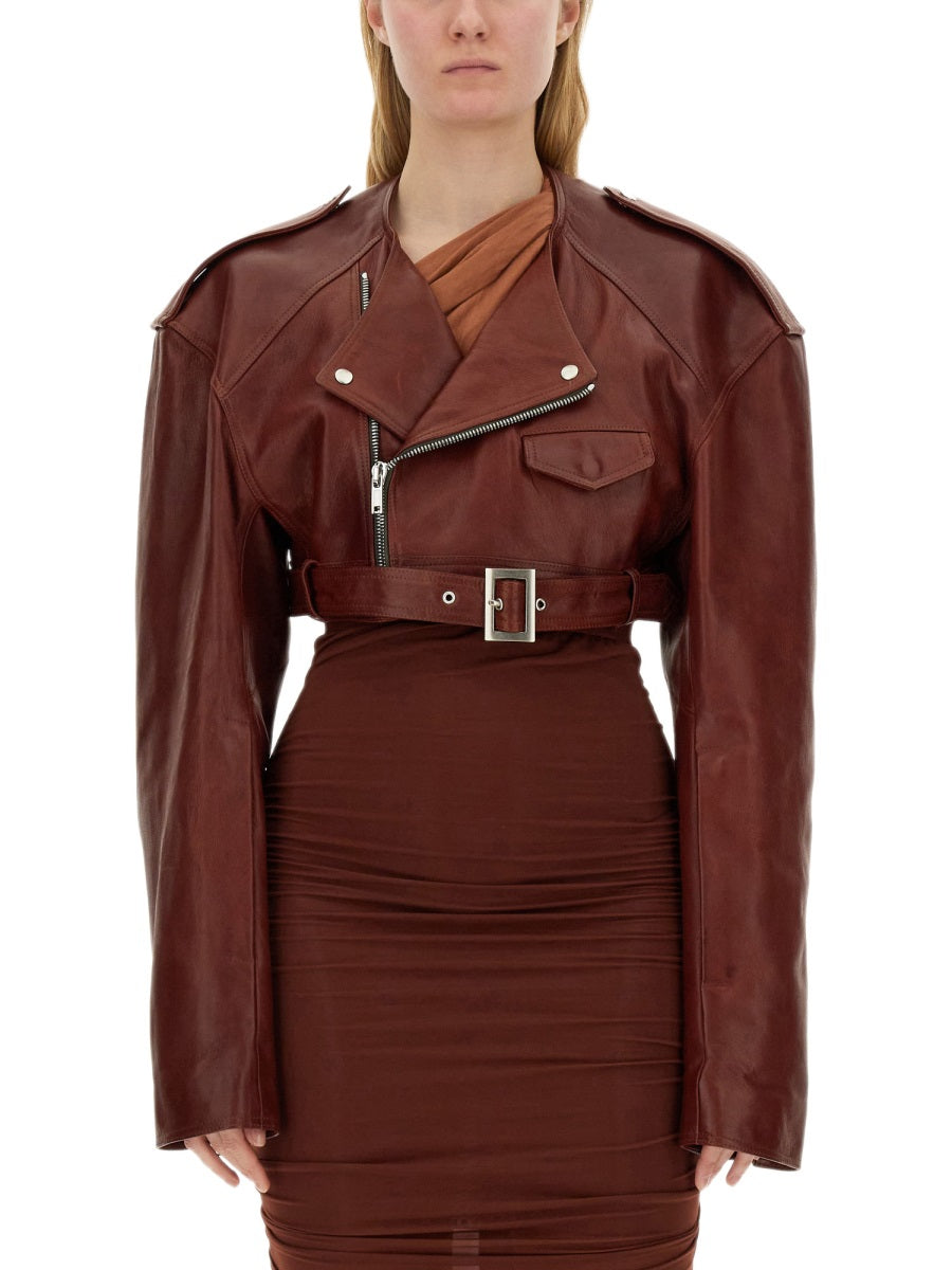 Rick Owens Capi in Pelle - Bordeaux | Wanan Luxury