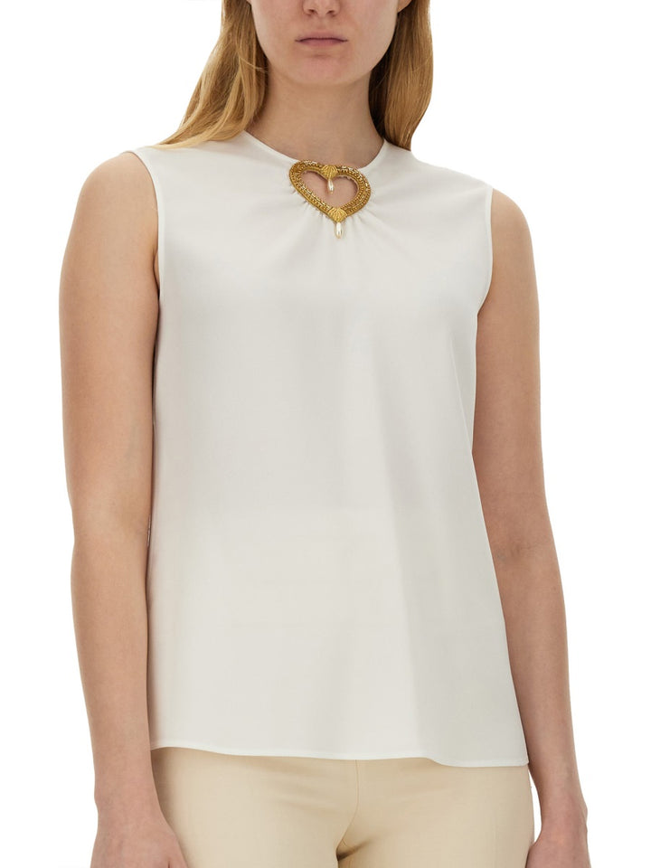 Moschino Top - Bianco | Wanan Luxury