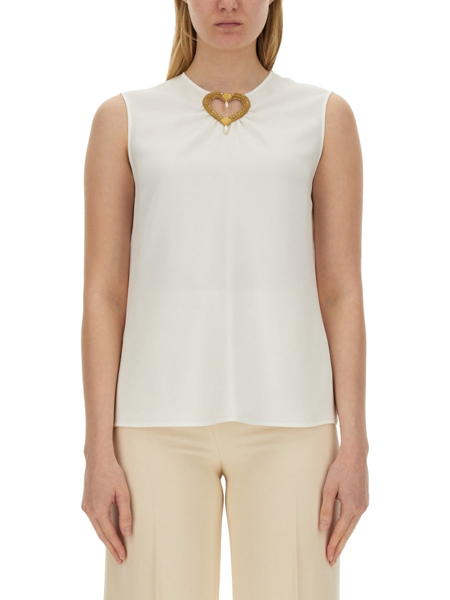 Moschino Top - Bianco | Wanan Luxury