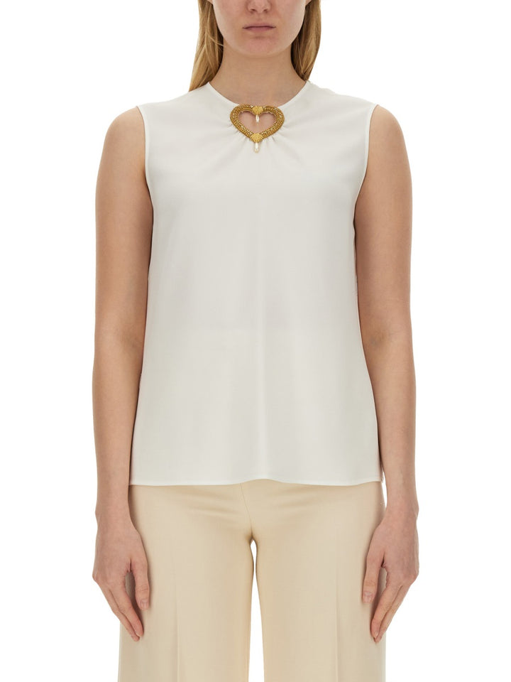 Moschino Top - Bianco | Wanan Luxury