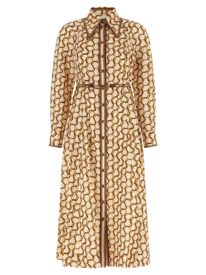 Zimmermann Chemisier Dress Abiti - Beige | 3f9a8674a1abeecba14beaa157ba1d577373d307