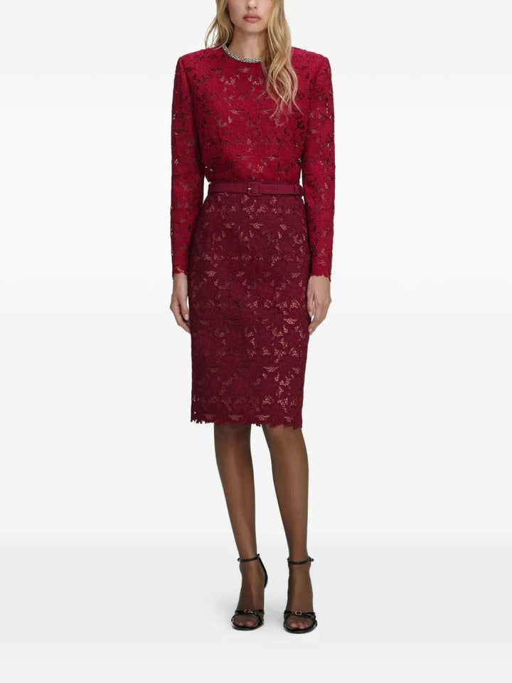 Self-Portrait SKIRT - Rosso | 88b821bdd1206f269413c4631dea92a581a8895c