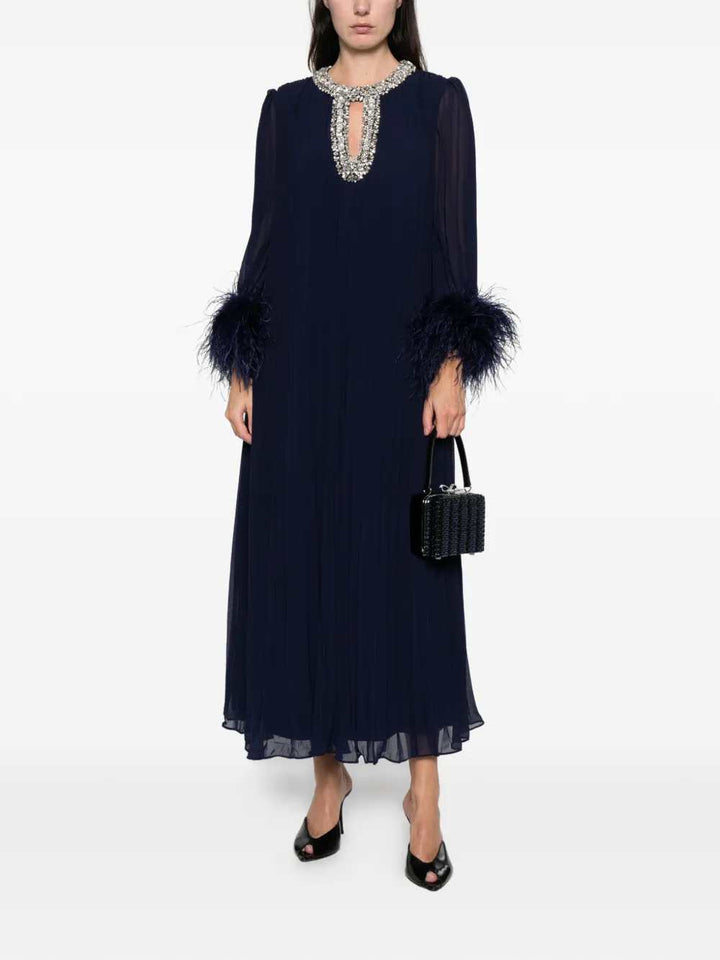 Self-Portrait DRESS - Blu | a52031ae6ce3e8e43860e63cfed06f83f3fd3652