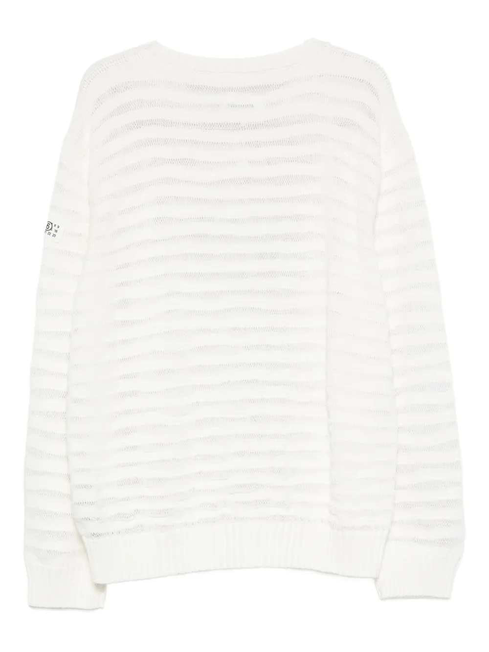 Mm6 Maison Margiela SWEATER - Bianco | 02a9ed08d5034055cb5955dbf5a36379b898875d