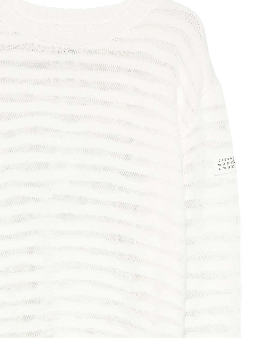 Mm6 Maison Margiela SWEATER - Bianco | 7b5ea56fc047f7e8cf4e8d8286719ad46fcb3792