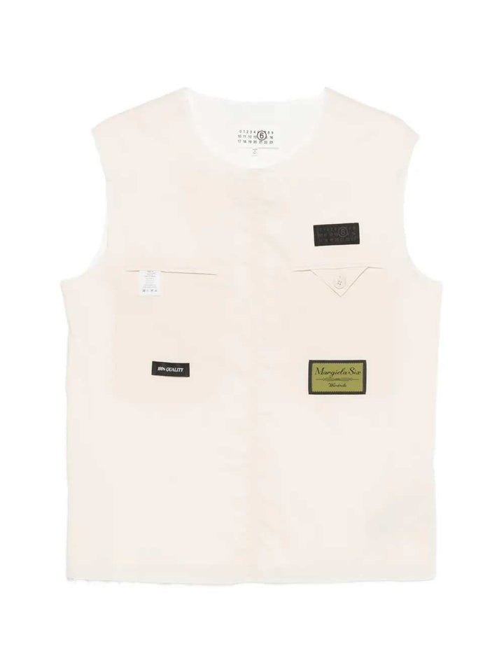Mm6 Maison Margiela SWEATER - Bianco | 418d70951068c0574e0ef46623366e3f0fb2febc