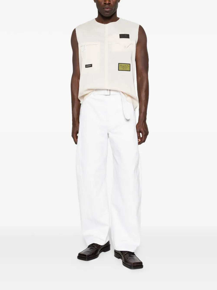 Mm6 Maison Margiela SWEATER - Bianco | cd835251629ef354d9400bf8c3ff18675aa38a6d