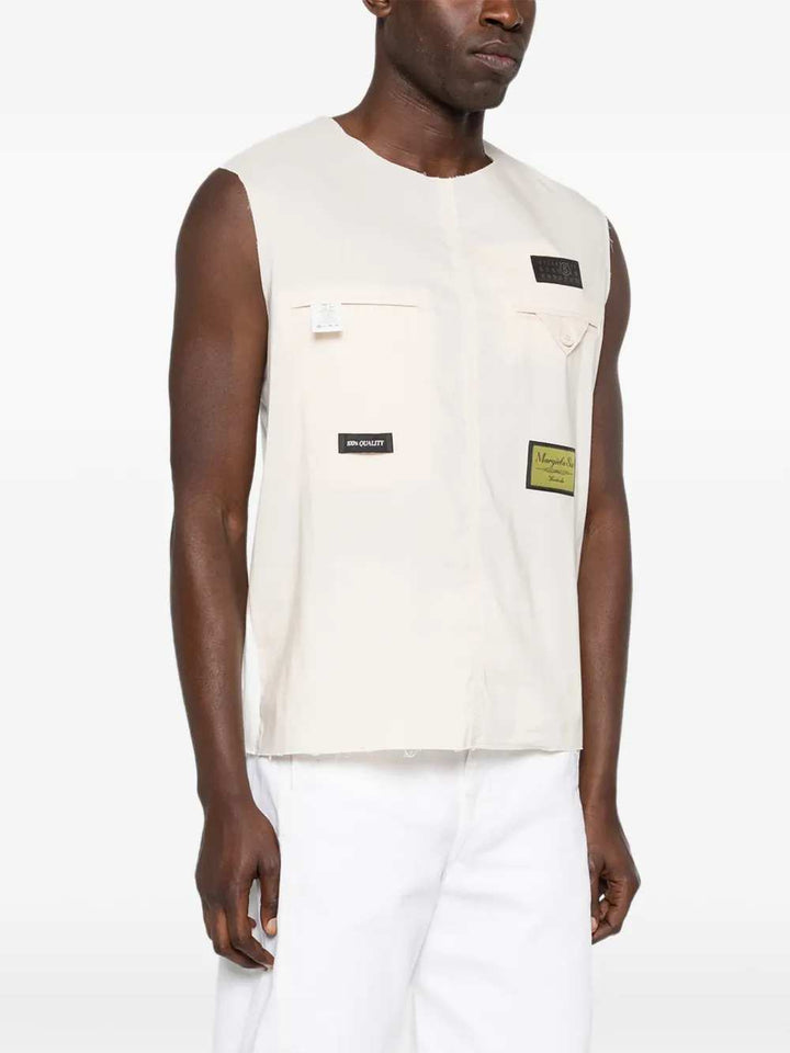 Mm6 Maison Margiela SWEATER - Bianco | 4417cec4454dfe82dcd08e53da412b6e5f49a452