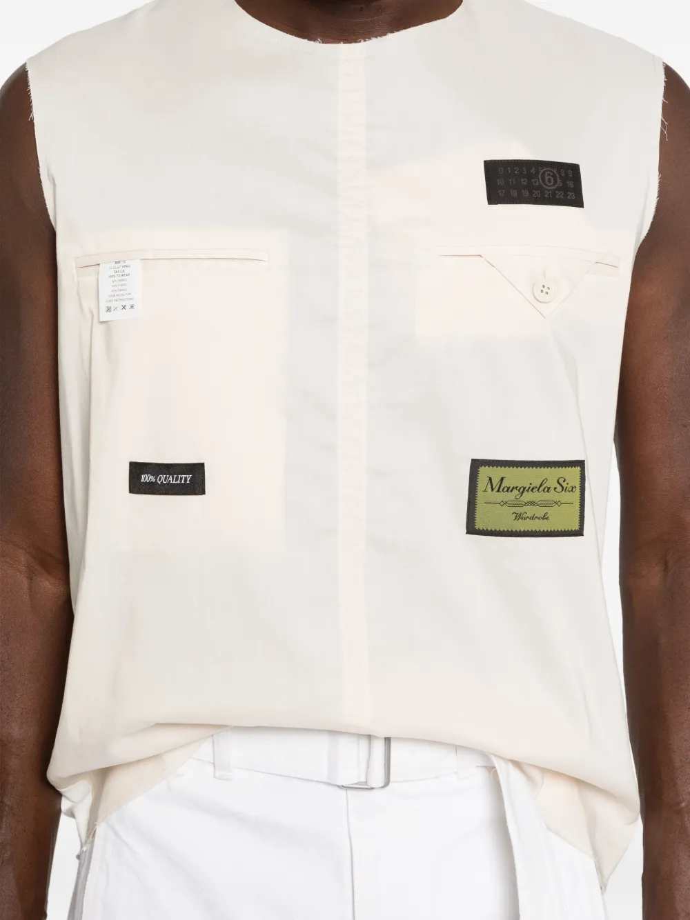 Mm6 Maison Margiela SWEATER - Bianco | f0352c083fa33198bec7fda999e39f6853cd0b62
