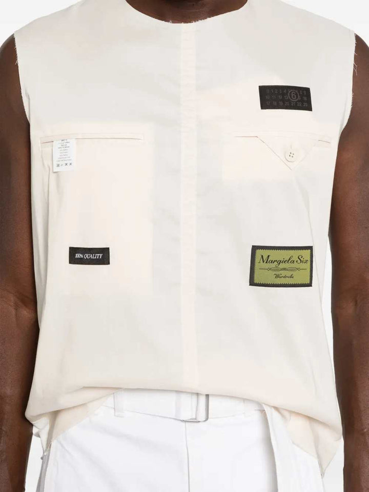 Mm6 Maison Margiela SWEATER - Bianco | f0352c083fa33198bec7fda999e39f6853cd0b62