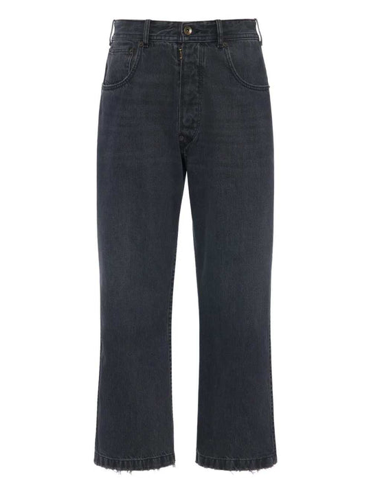 Pantaloni Crop Con Frange