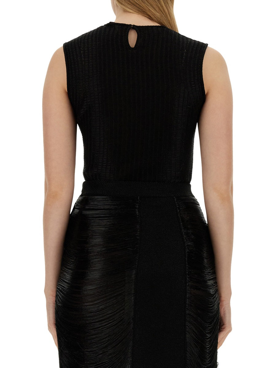 Alexander McQueen Top - Nero | Wanan Luxury
