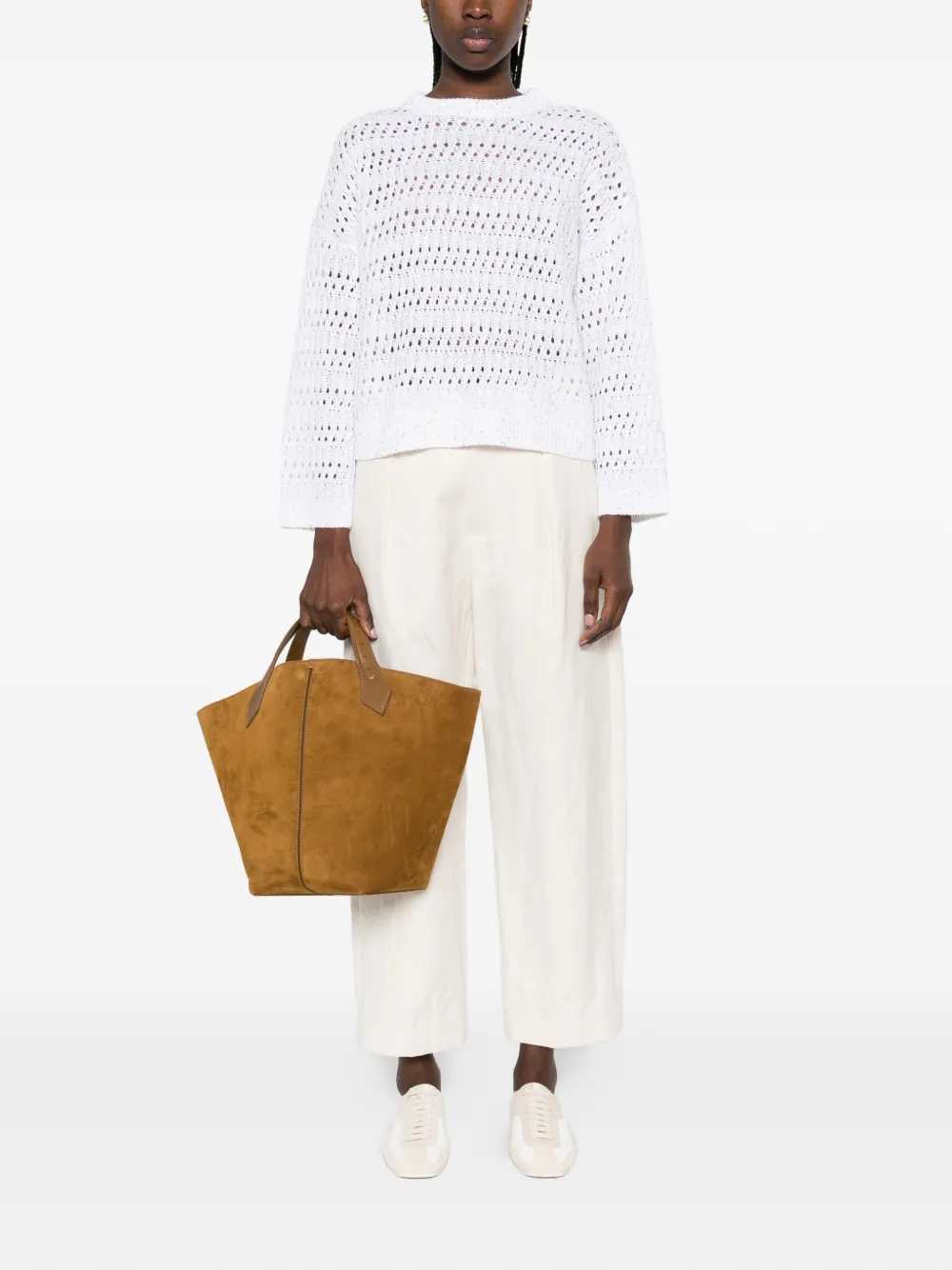 Brunello Cucinelli SWEATER - Bianco | dd02a1c50814bef298cc1b1dfe5c489f1ec7391c