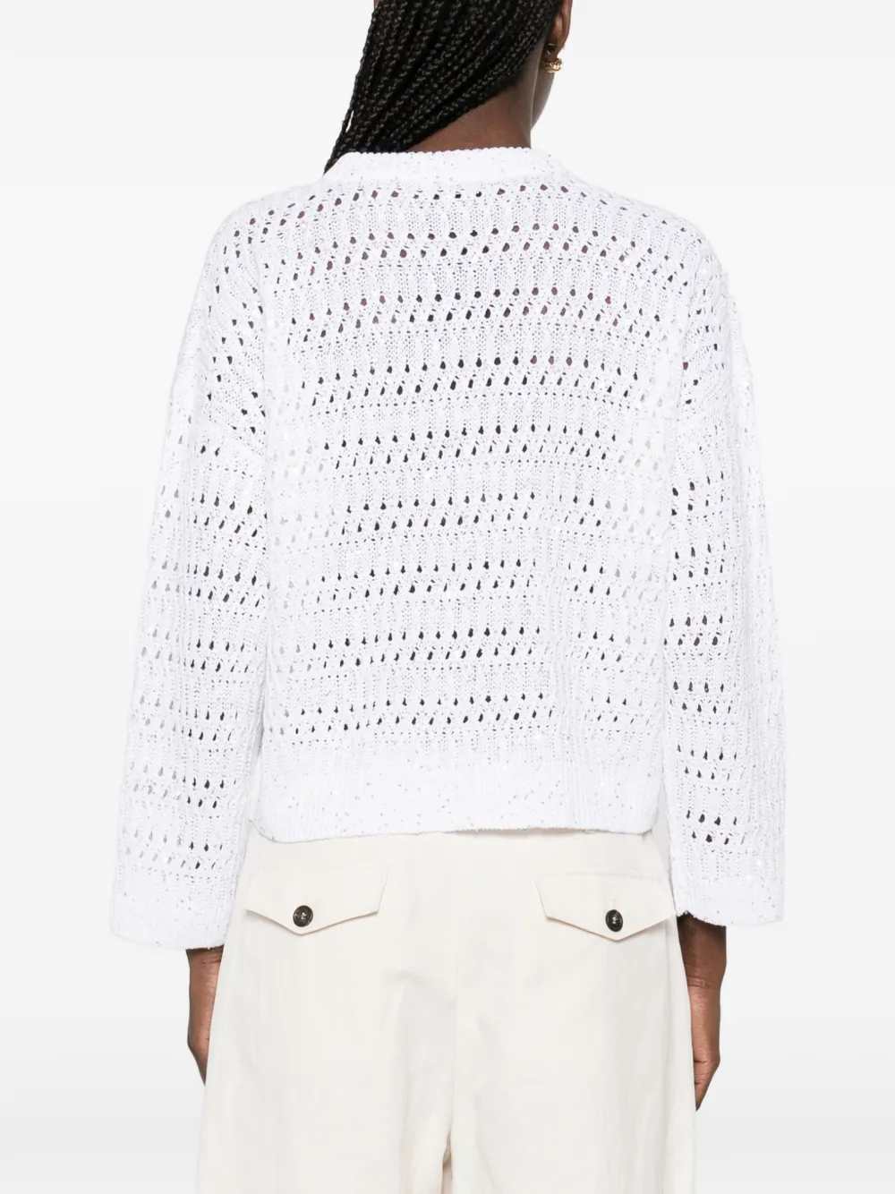 Brunello Cucinelli SWEATER - Bianco | 4e363a95184a6f79c6afaf574312b488c3bd8fba