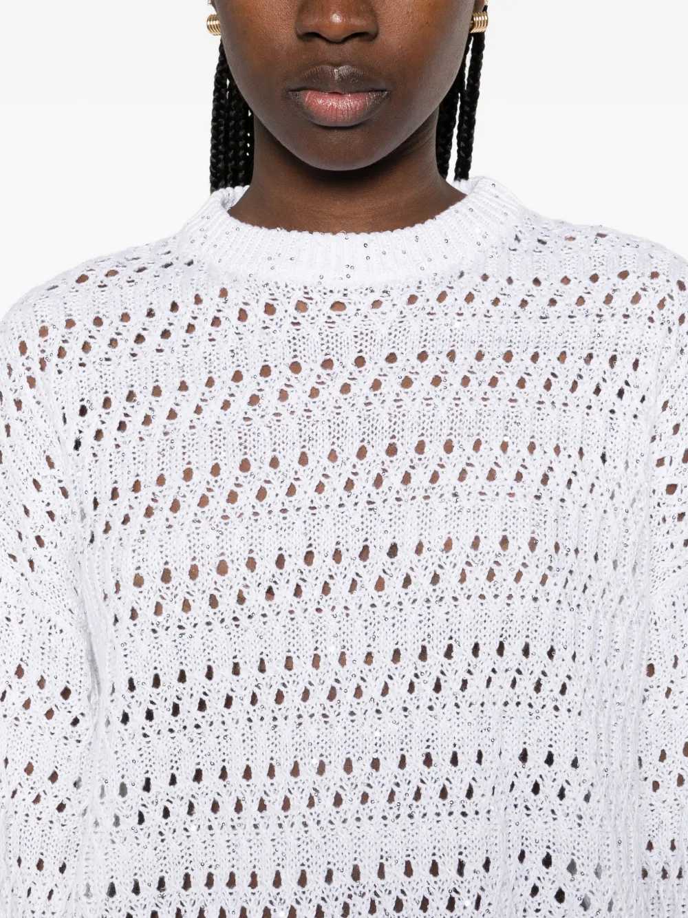 Brunello Cucinelli SWEATER - Bianco | be8f422c42ea9f1210971807f149efe47f379bb1