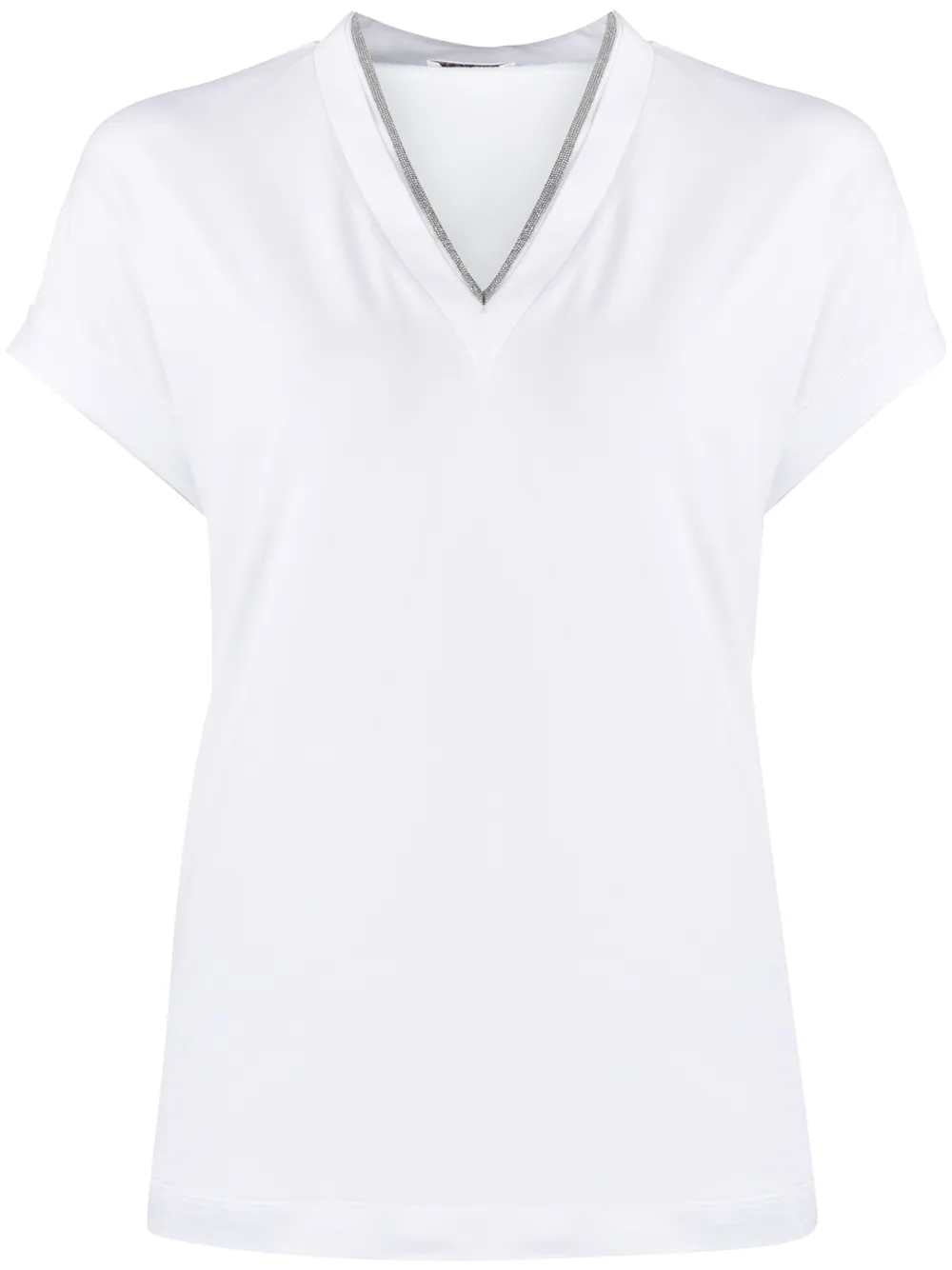 Brunello Cucinelli T-shirts - Bianco | 2c5524c2f50874b34a5560861cda7257f604abce