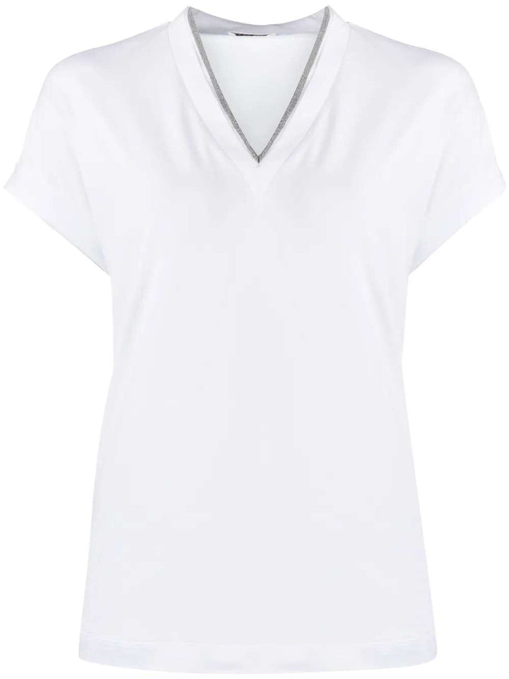 Brunello Cucinelli T-shirts - Bianco | 2c5524c2f50874b34a5560861cda7257f604abce
