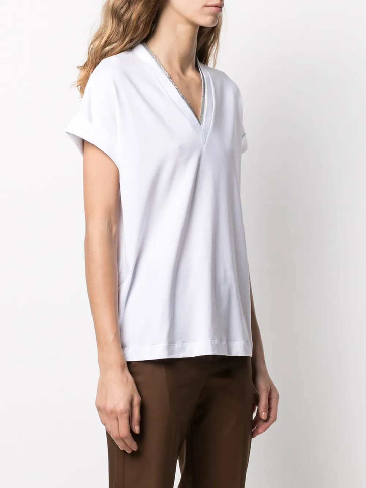 Brunello Cucinelli T-shirts - Bianco | 3ec826b2f73f47cd006ea14263ff886e8fd5677c
