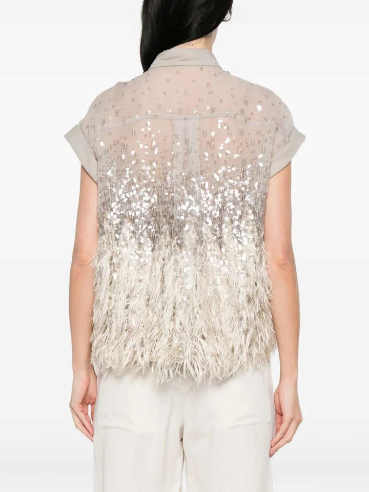 Brunello Cucinelli SHIRT - Grey | 377b50b9eba846190e20b9695cff5670c8009f75